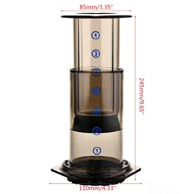 New barista Filter Glass Espresso Coffee Maker Portable pitcher Cafe French Press Coffee Pot For AeroPress Machine