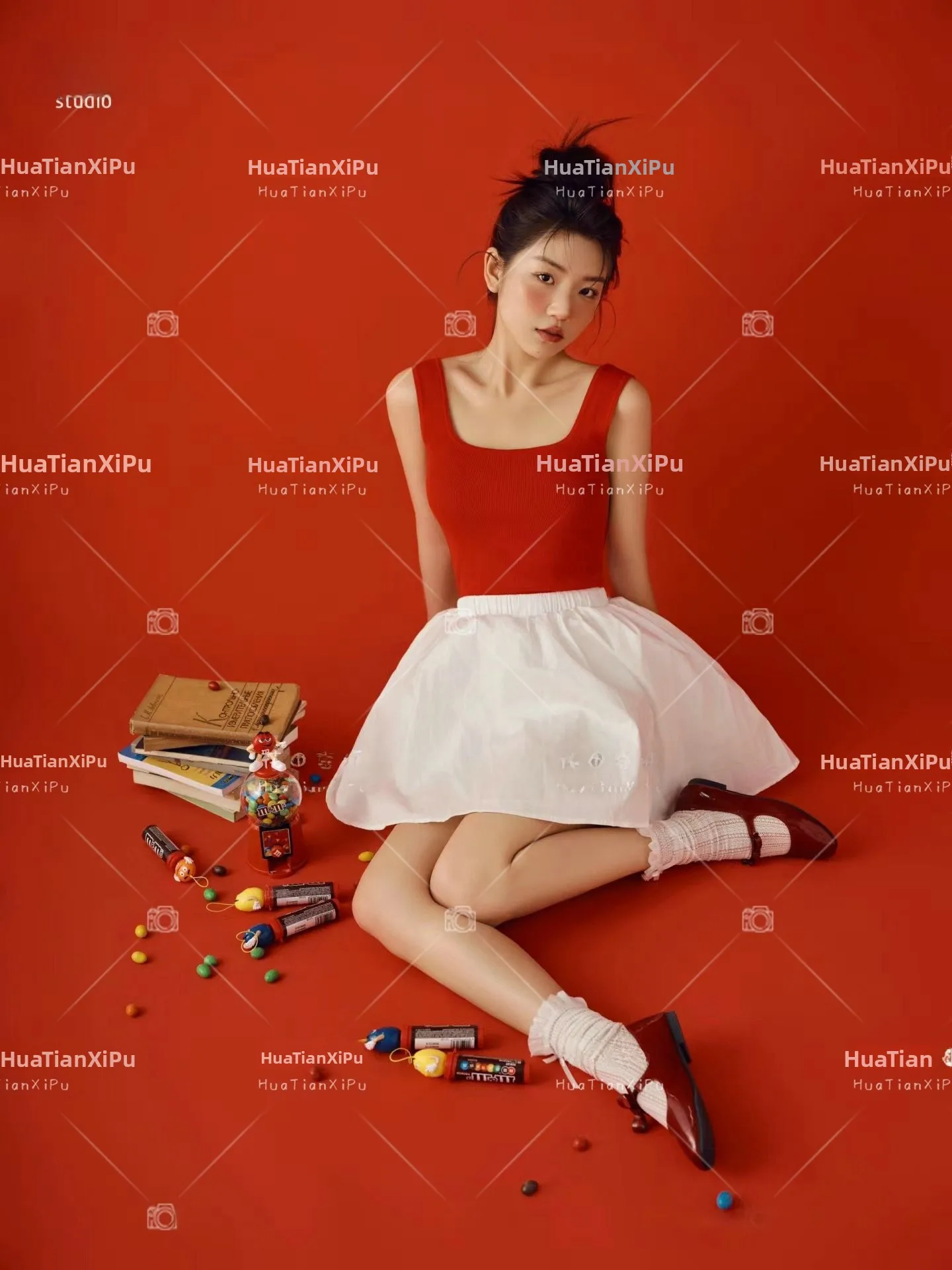 

New 2026 Korean Magazine Style Sweet Cool Retro Photography Clothes for Girls Art Photo Shoot Personal Portrait Photography