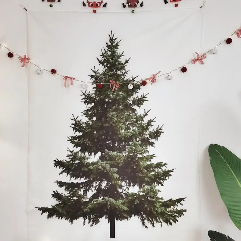 Christmas Tree Background Cloth Hanging in Europe and America