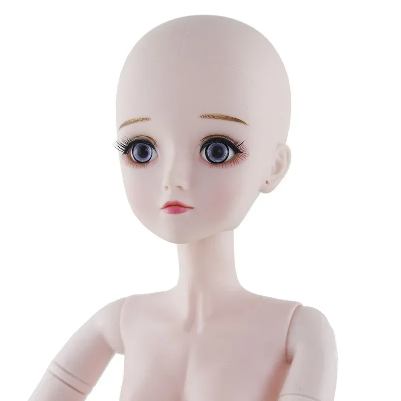 White Skin 60cm Doll's Head for 1/3 BJD DIY Toy Accessories for Girls Gift