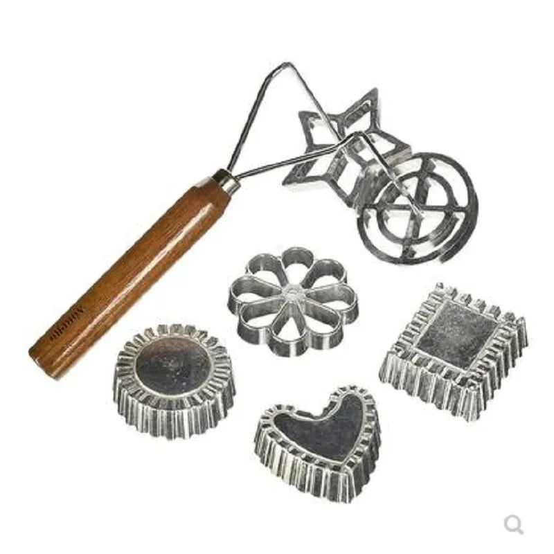 7-Piece Shaking Flower Mold Set, Professional Deep-Fried Dessert Making Kit with Multiple Tools