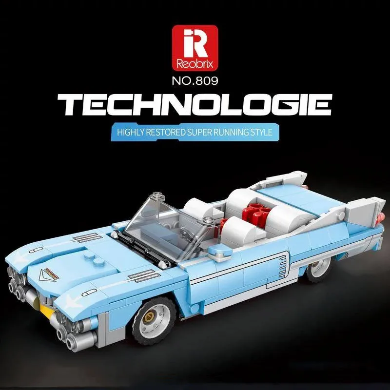 

Technical MOC Cadillac Eldorado Model Car Building Blocks Kits , Racing Car Model 308 PCS Building Blocks Brick Toys Kids Gift