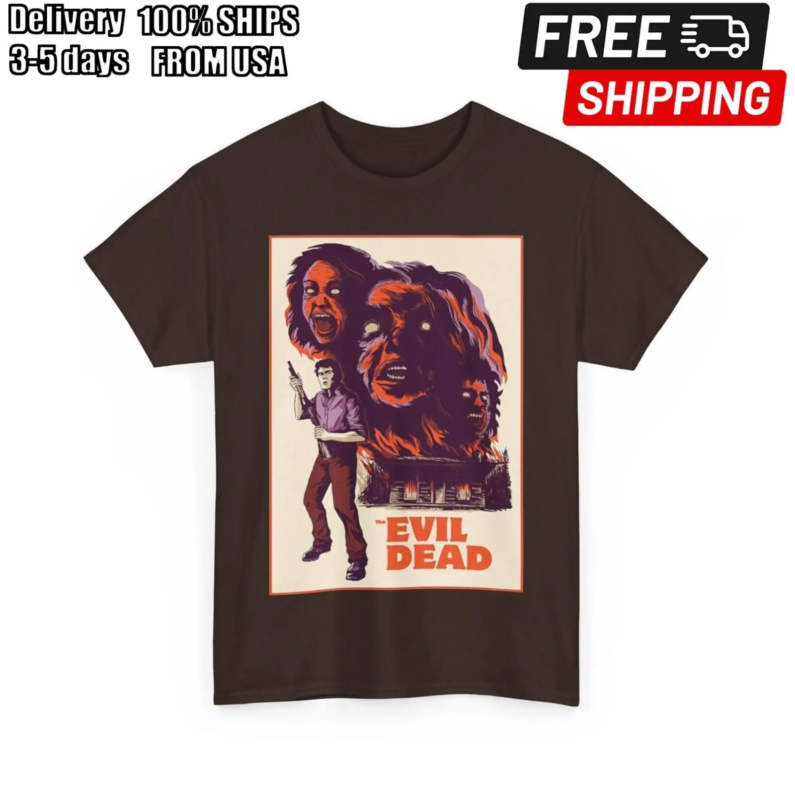 

Evil Dead 1981 Movie T shirt Unisex Heavy Cotton Tee