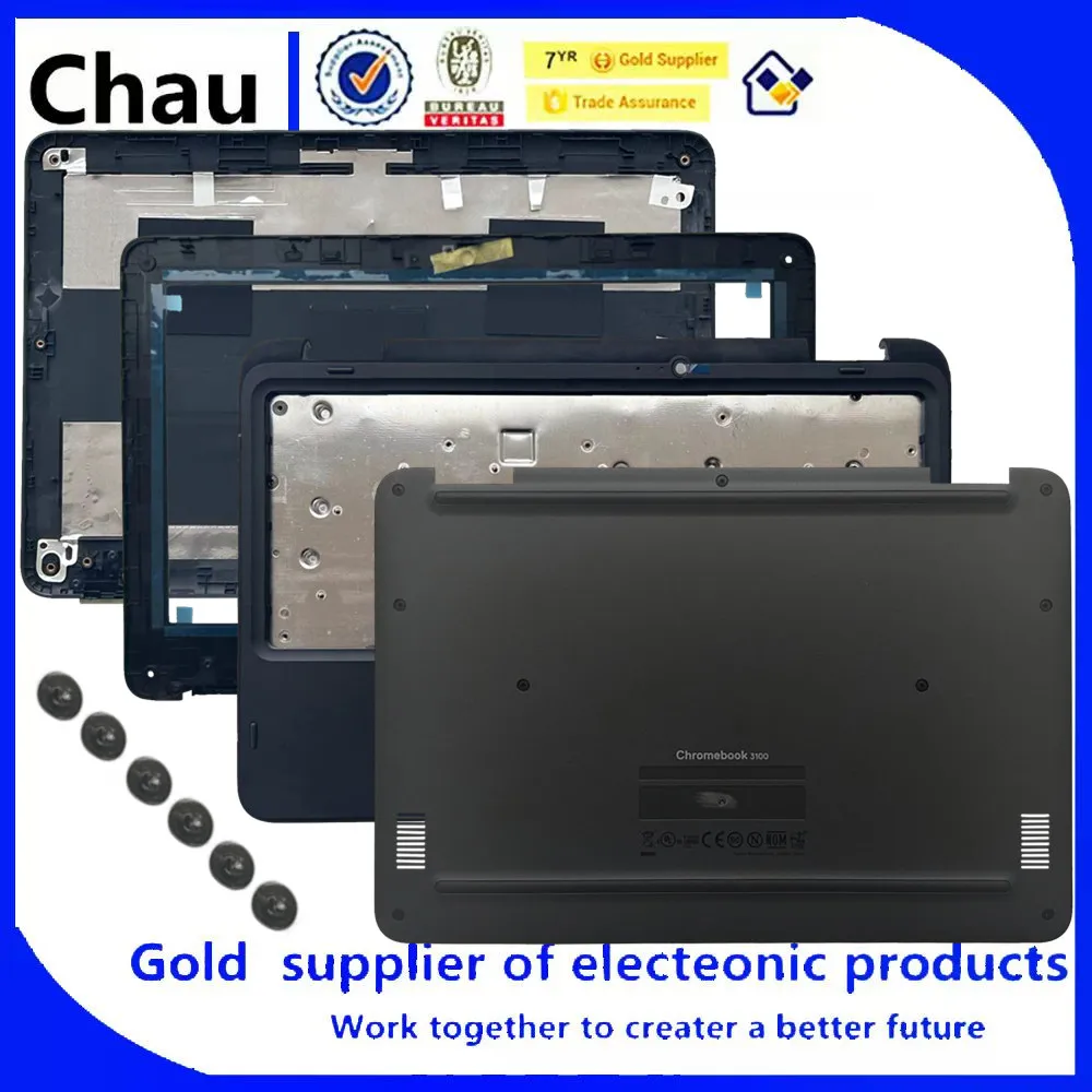

New For Chau Chromebook 11 3100 Laptop LCD Back Cover/Front Bezel/ Upper Case Palmrest Cover /Bottom Base Cover