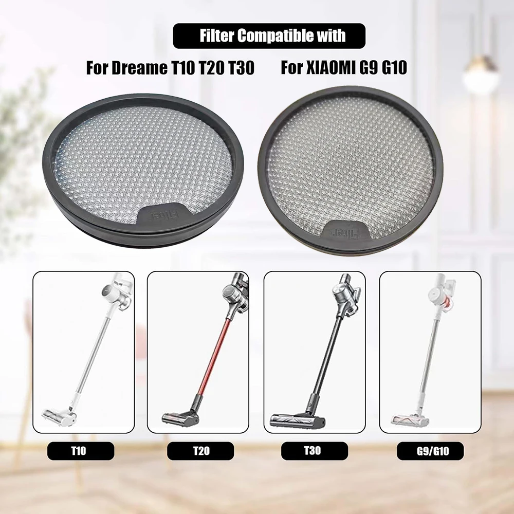 Pre-Filter for Dreame T10 T20 T30 for Xiaomi G9 G10 Handheld Vacuum Cleaner Sweeper Washable Replacement Spare Parts