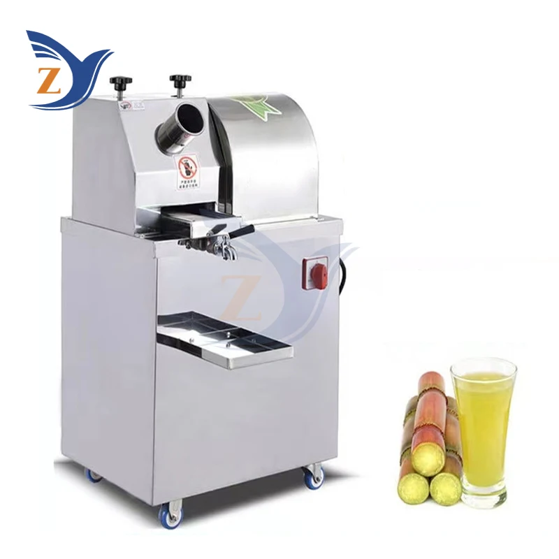 Sugarcane Juice Machine Electric ZYD30 Sugar Cane Press Stainless Steel 750W Commercial Squeezer Juicer Vertical Fruit Equipment