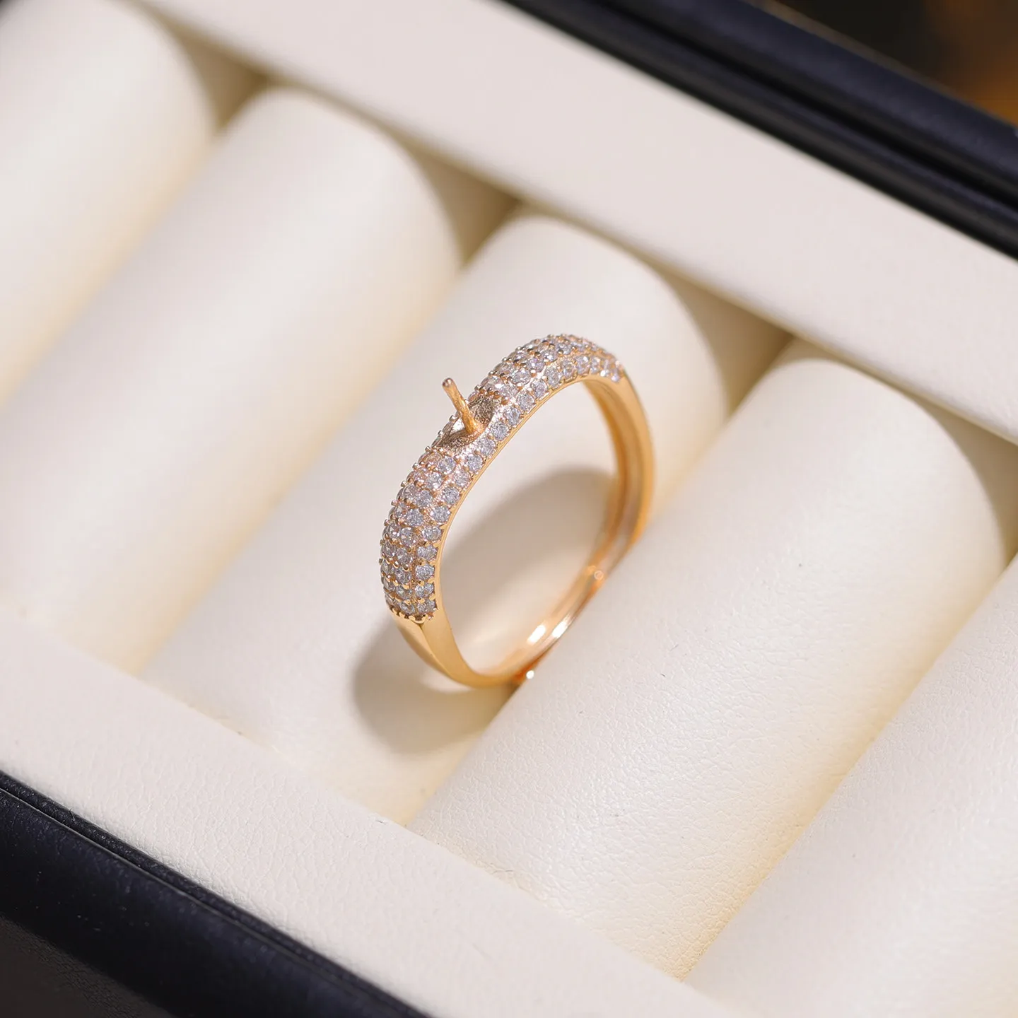 S925 Sterling Silver Adjustable Finger Ring Mountings Base Setting Findings Jewelry Mount Accessories for 5-8mm Pearls 3pcs/lot