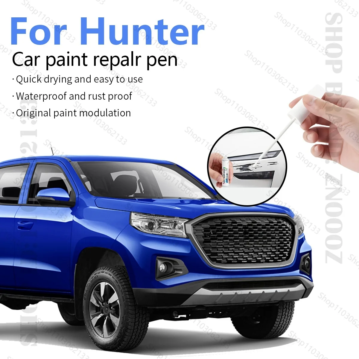 

Ручка для ремонта краски, средство для удаления царапин, автоаксессуары «сделай сам», черный, белый, красный, оранжевый для Changan Hunter 2021-2025 T1X T1Y T2X