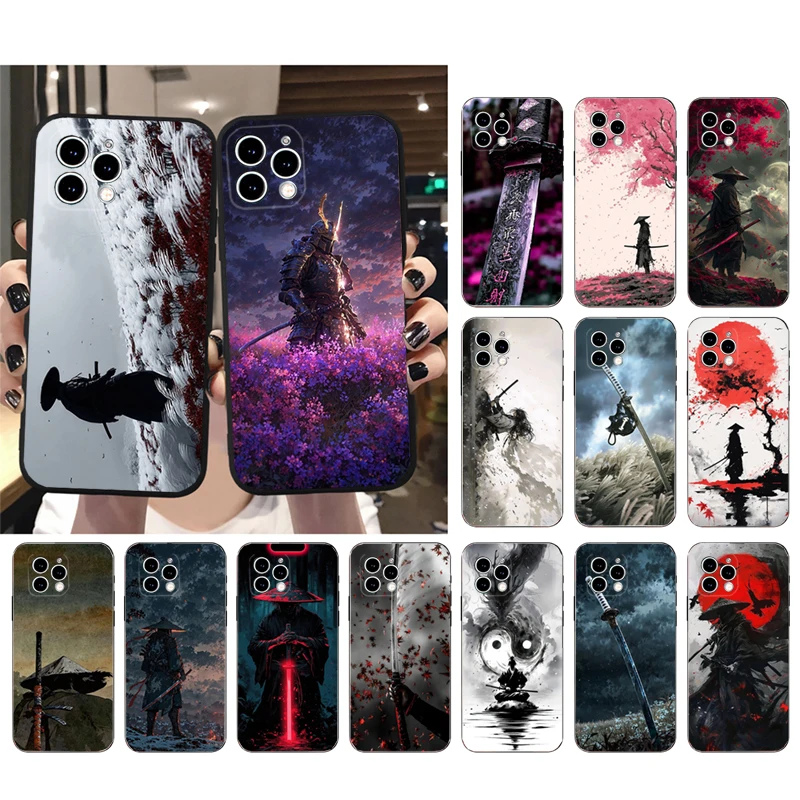 

Чехол для телефона с изображением японского самурайского меча для iPhone 17 Pro Max, 17 Pro, Air, 16, 15, 14, 13 Pro Max, 15, 16 Pro, 15 Plus