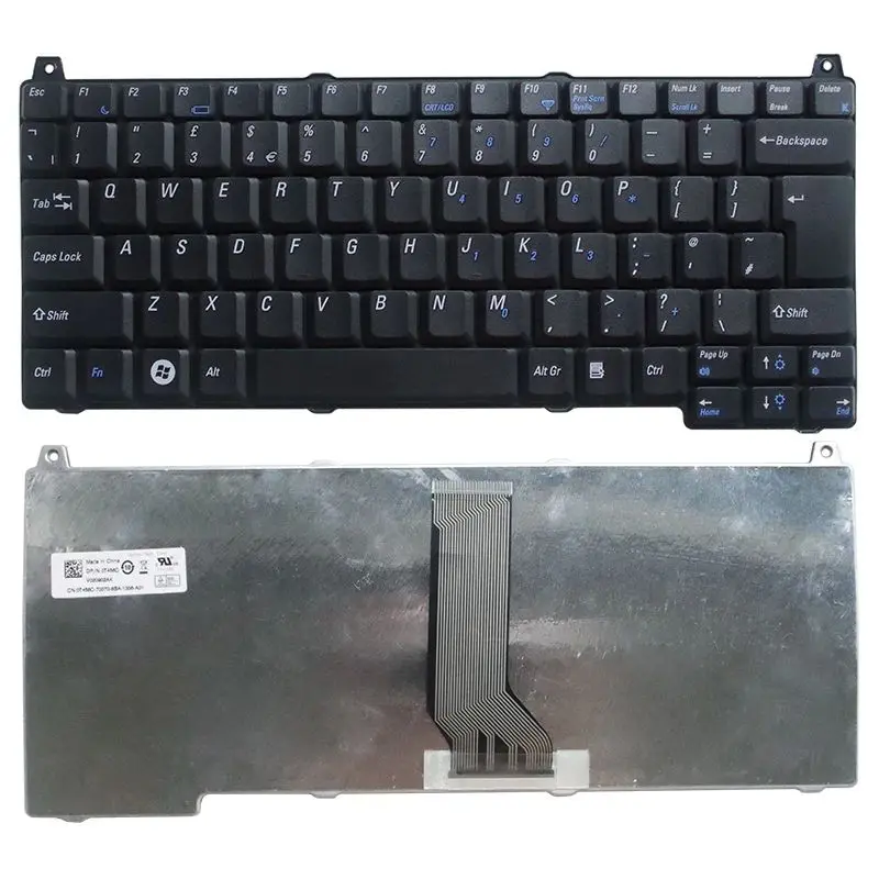 Teclado novo para laptop, EUA/Reino Unido/RU, para Dell Vostro 1310 1320 1350 1510 1520 2510 M1310 M15