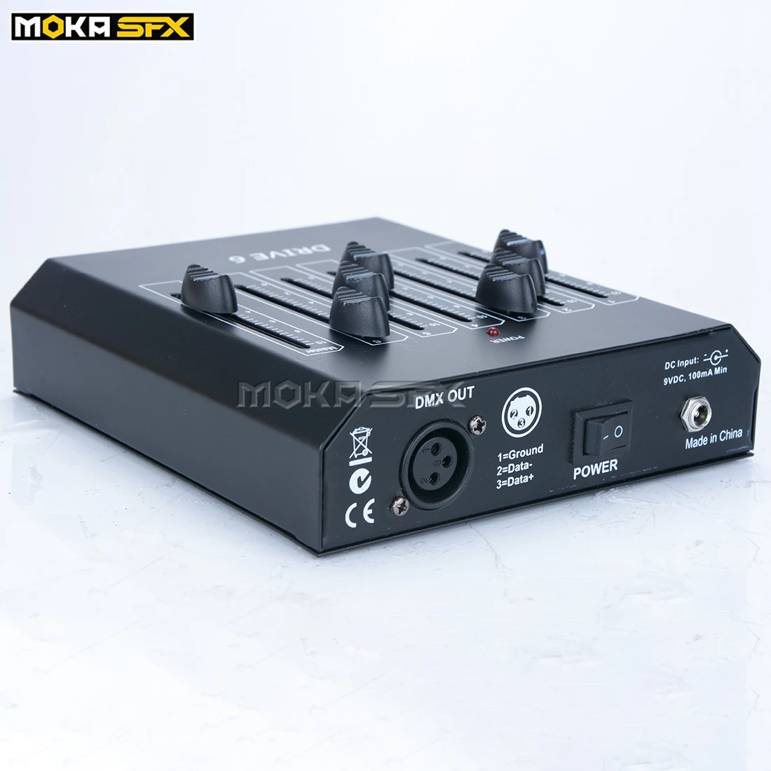 Imagem -02 - Moka Mini Canais Controlador Dmx Console Simples Conduziu a Iluminação de Controle Dmx Console Portátil Controlador com Armazenamento Bateria Pp3