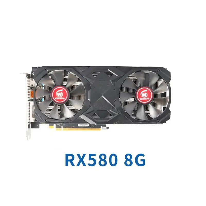 To Graphics cards RX580 8GB 256Bit 2048SP GDDR5 Graphics Cards For RX 580 Series Cards RX580 DisplayPort placa de video