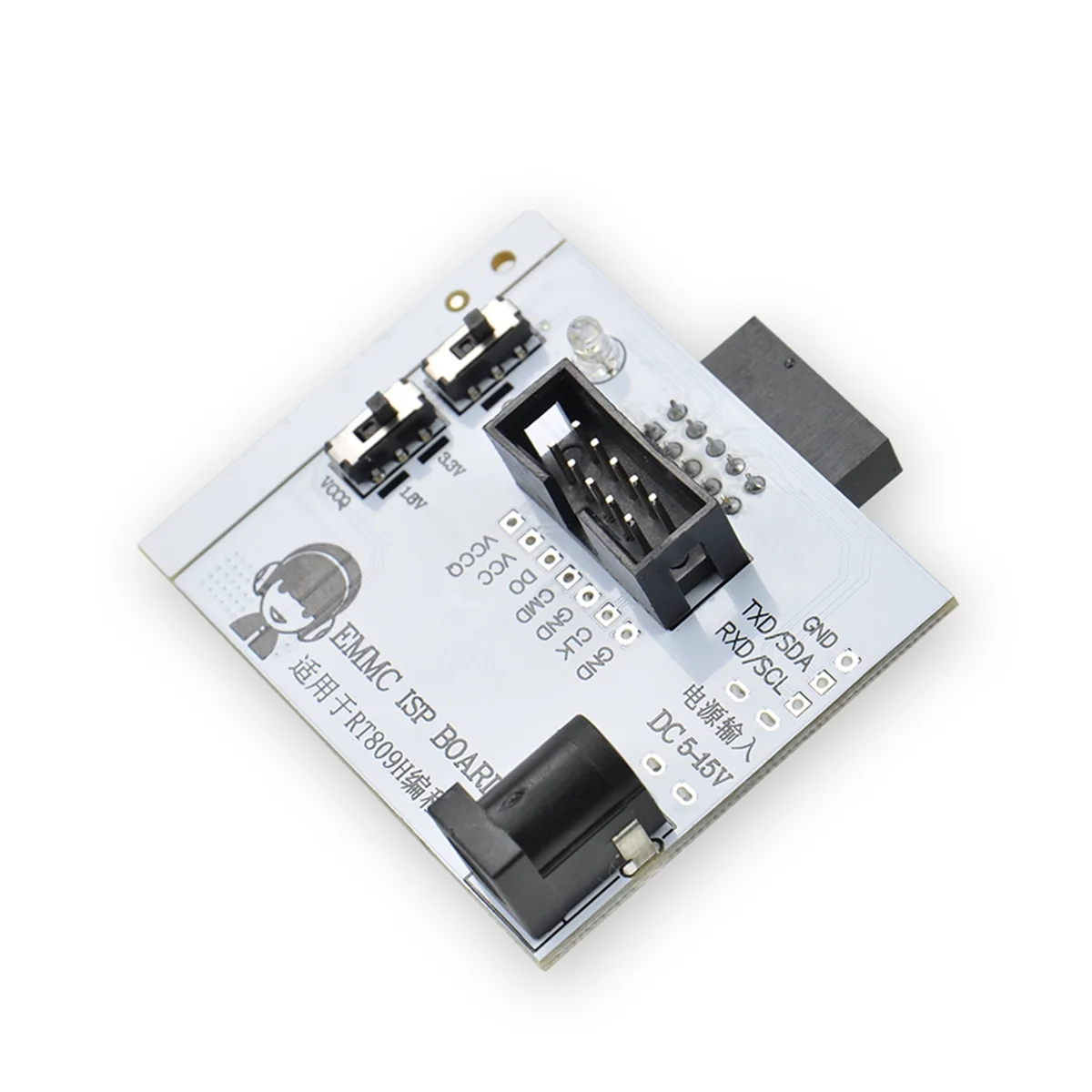 AT87-RT809H Programmer Adapter EMMC ISP Board for Test Clip Fast Writing Reading Speed Calculator Chips