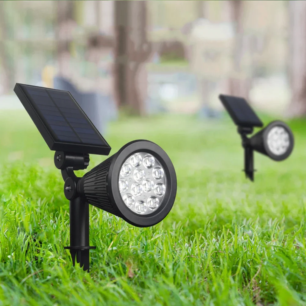 Luz Solar LED RGB para exteriores, lámpara de tierra para césped cambiante, IP65, impermeable, foco de paisaje, decoración de jardín, 1-4 Uds.