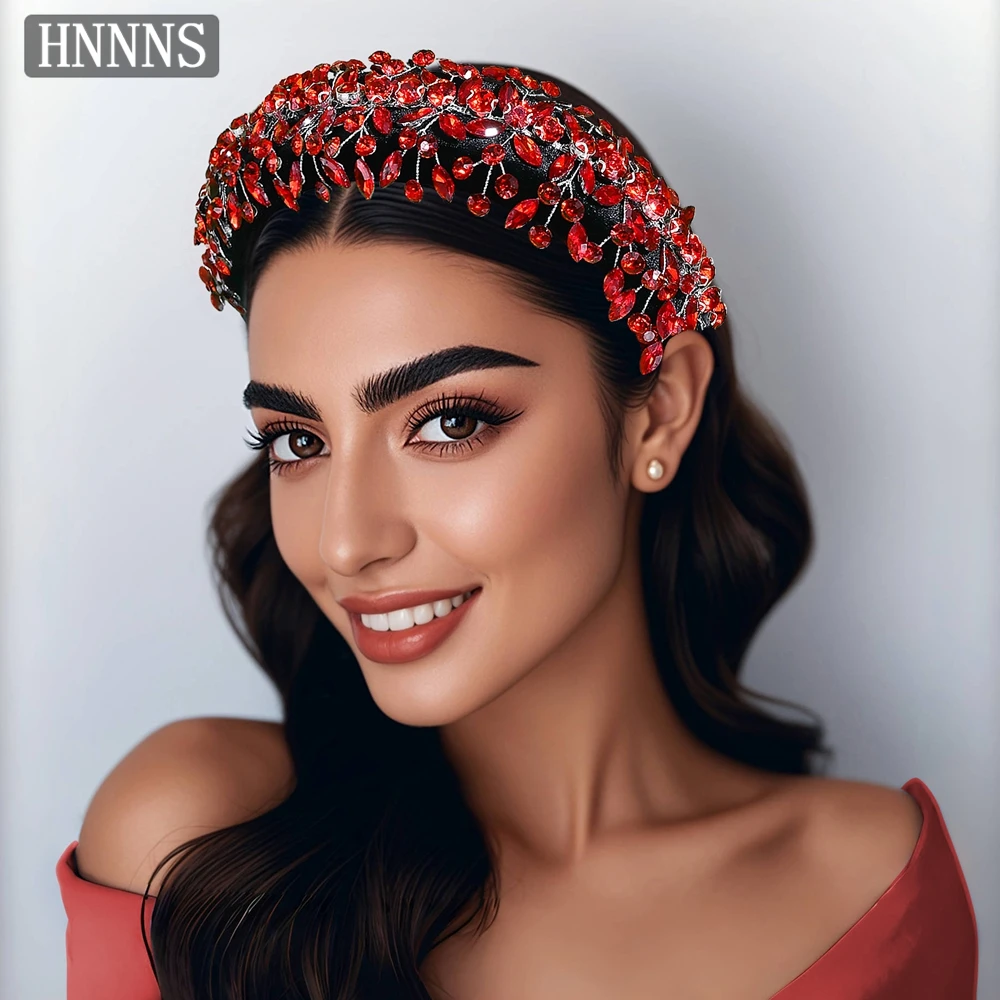 

TOPQUEEN Bridal Wedding Bright Hairband Handmade Water Diamond Making Shining Ladies Banquet Ball Party Hair Accessories YXA289