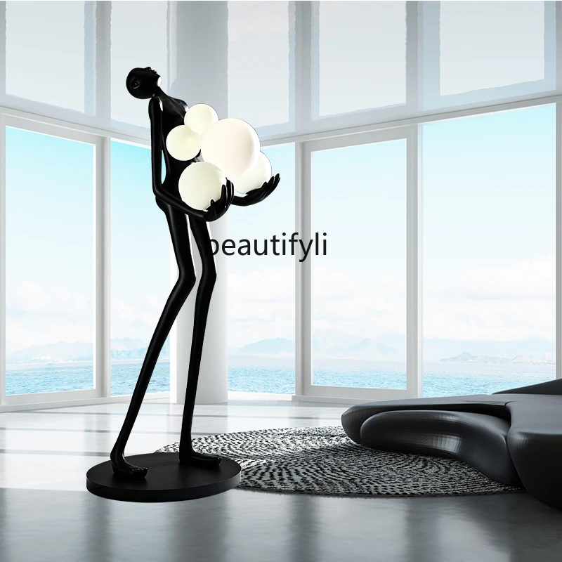 zq  Character Ball Light Creative Modern Hotel Lobby Living Room Decoration Office Bedroom Home Ornament