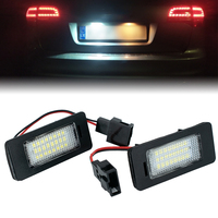 2X For Audi A1 A4 A5 S5 A6  A7 Q5 TT For VW Led Rear License Number Plate Light Lamp Bulbs Xenon Super Bright Lighting Upgrade