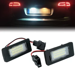 2X For Audi A1 A4 A5 S5 A6 A7 Q5 TT For VW Led Rear License Number Plate Light Lamp Bulbs Xenon Super Bright Lighting Upgrade