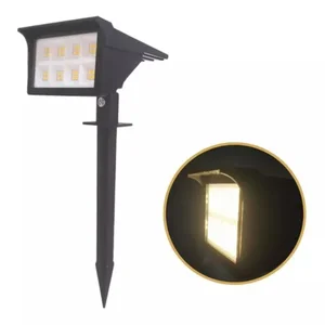 Espeto de decoração de jardim com lâmpada solar 30w Luminárias de luz amarela Luminárias solares 6 principais vendas espeto luz solar - №3