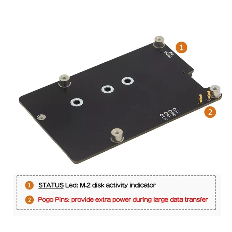 NEW-X1002 For Raspberry Pi 5 Pcie To M.2 Nvme SSD Expansion Board For 2280 2260 2242 2230 NVME SSD