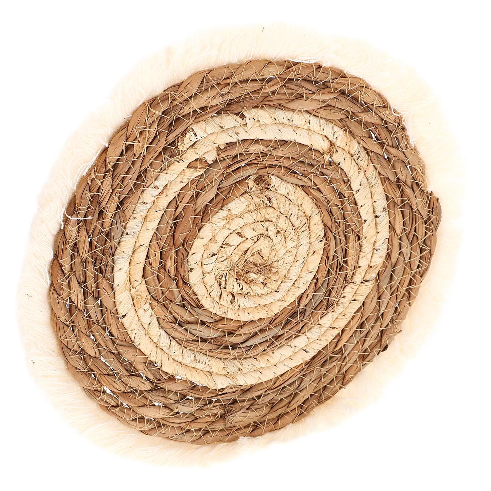 

Woven Placemat Heat Resistant Rustic Natural Braided Placemat for Party Table Cup Coasters Placemats for Table