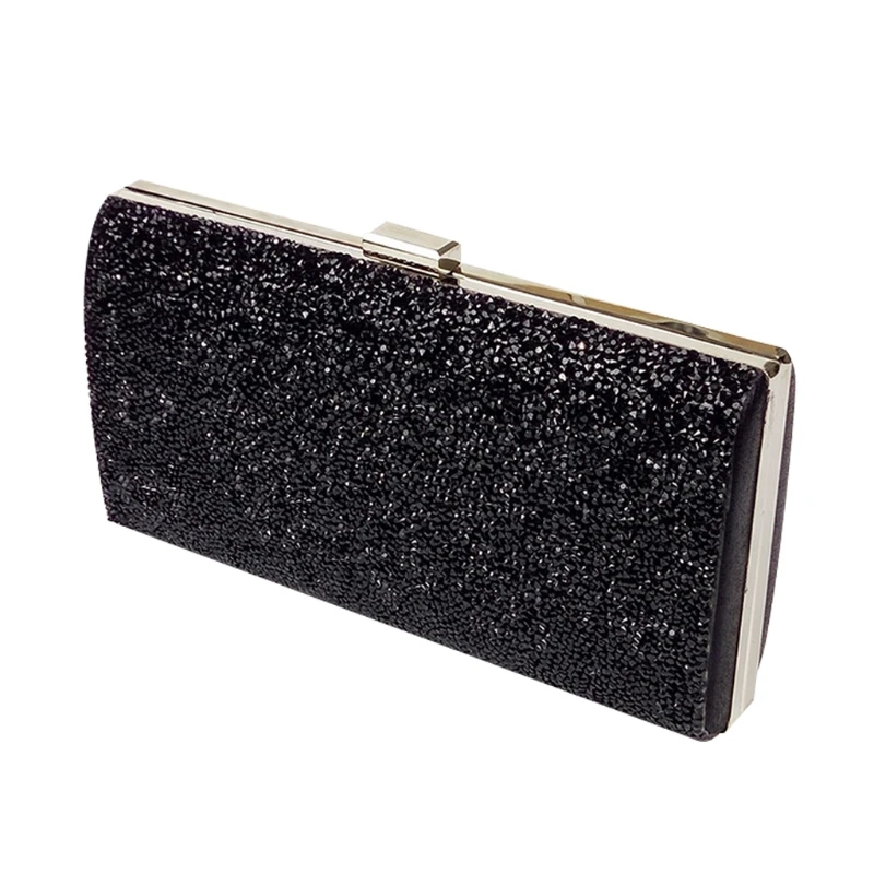 Women's Crystal Evening Handbag Shiny Clutch Bag for Rhinestone Party Prom Purse