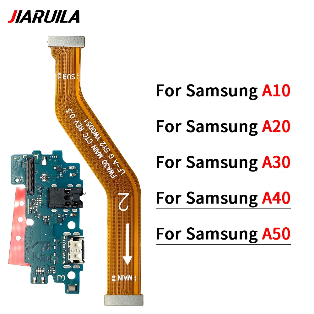 For Samsung A10 A20 A30 A40 A50 Motherboard Main Board Connect Micro USB Charging Port Dock Board Flex Connector PCB