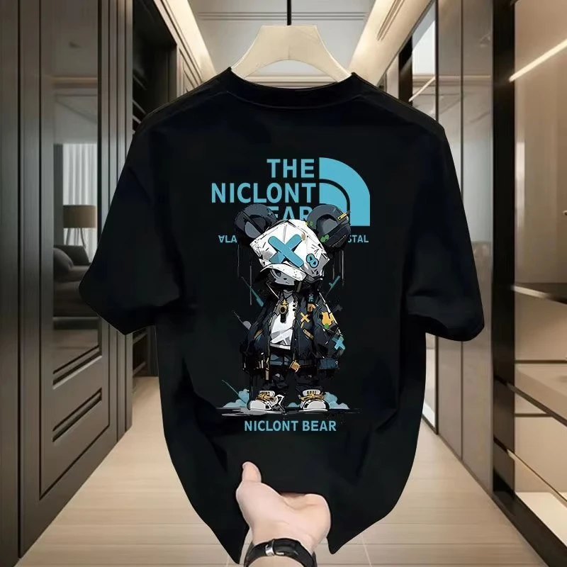 2026 New women's Spring and summer Fashion Cotton T-shirt Short-sleeve Top Printed Versatile Trendy Men and women T-shirts