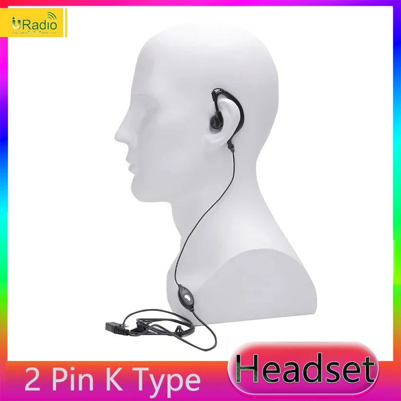Headset 2 Pin For UV18Pro QuanSheng UV K5 Earpiece UV K6 UV 5R Plus BF DM-1701 UV 17 Plus Walkie Talkie Headphone Two Way Radios