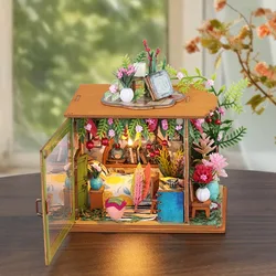 DIY Doll House Toys Wooden Kit Dollhouse Home Roombox Miniature Case Handmade Building  Models Birthday Gifts Creative Gift