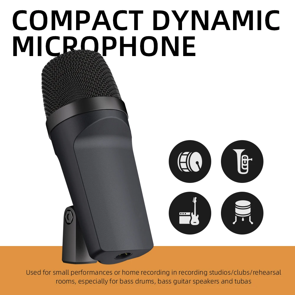 

Instruments Microphone E602 For Drum Kit Bass Band DJ Stage Performance Recording Live