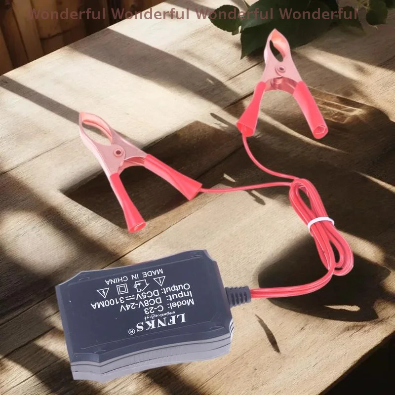 محول قوي 12 فولت 24 فولت إلى 5 فولت، قطعة واحدة، مع مشبك بطارية و3 منافذ USB لشحن الهاتف المحمول الفعال #4