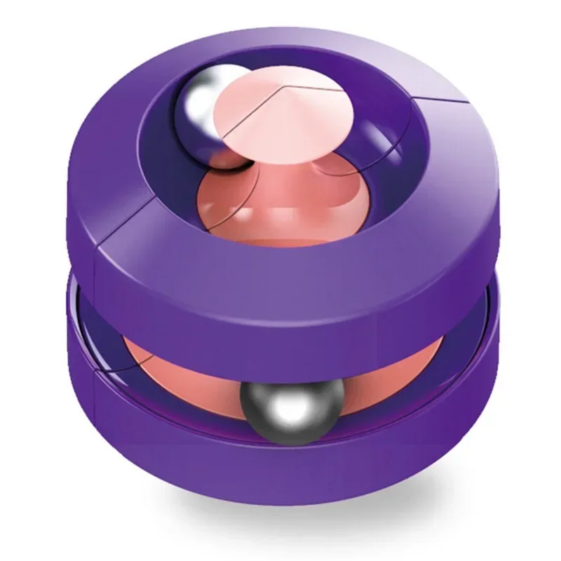 Pista rotante in marmo perline magiche Orbit Ball decompressione della punta delle dita Infinity Cube Spinner alleviare lo Stress Puzzle deformare i giocattoli