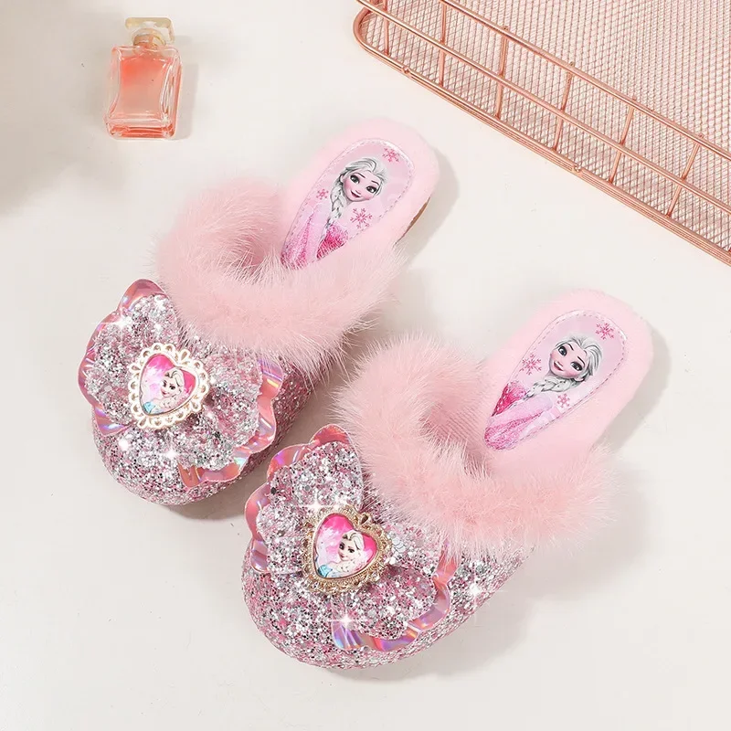 

New Aisha Princess Shoes Fashion Party Shoes Home Slippers Princess Slippers Versatile Shoes Dancing Shoes Girls Students
