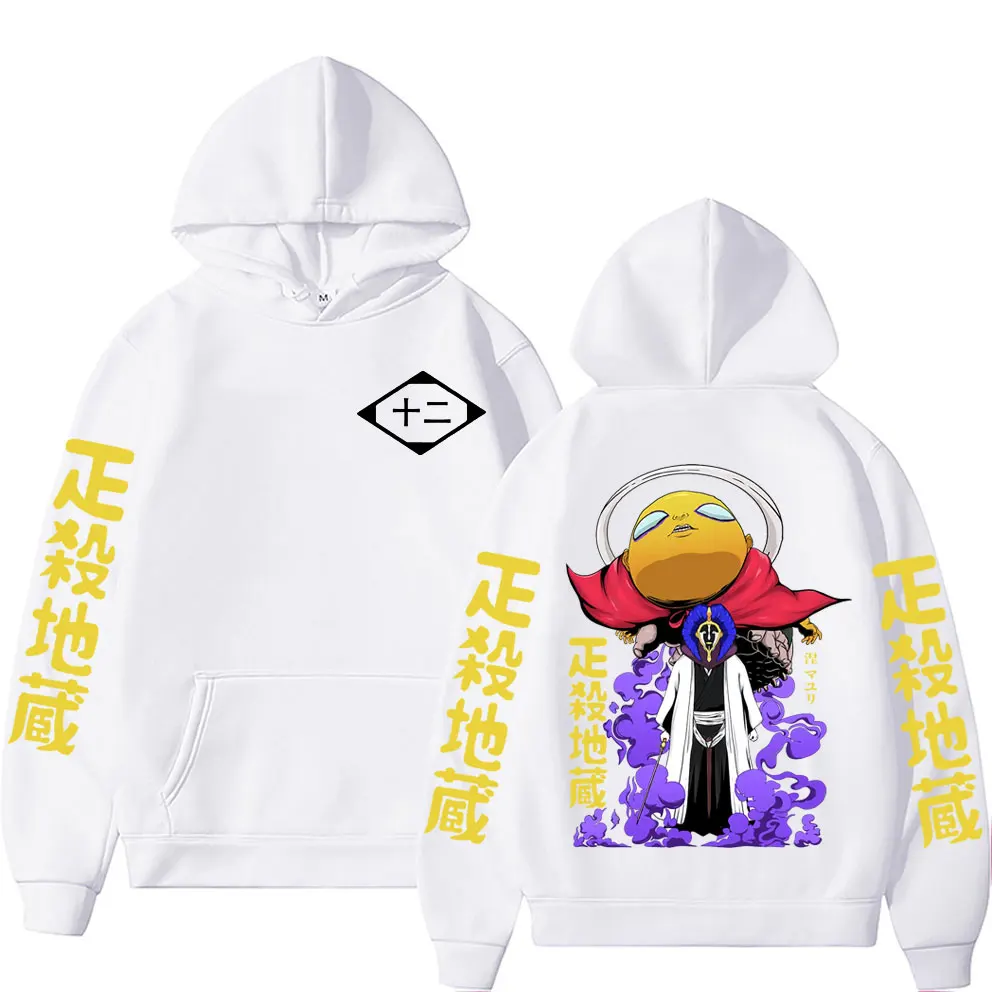 2023 Anime Bleach Kurotsuchi Mayuri Ashisogijizou Gotei 12 Grafische Hoodie Unisex Oversized Streetwear Mannen Vrouwen Manga Swe