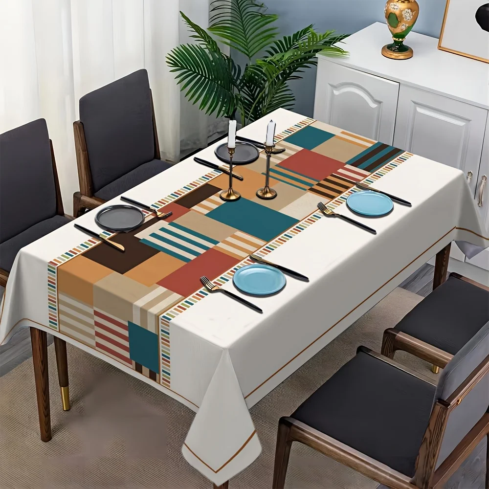 - Festival/Flower/Check/Geometric/and other patterned tablecloths for home decoration and dining.zyc