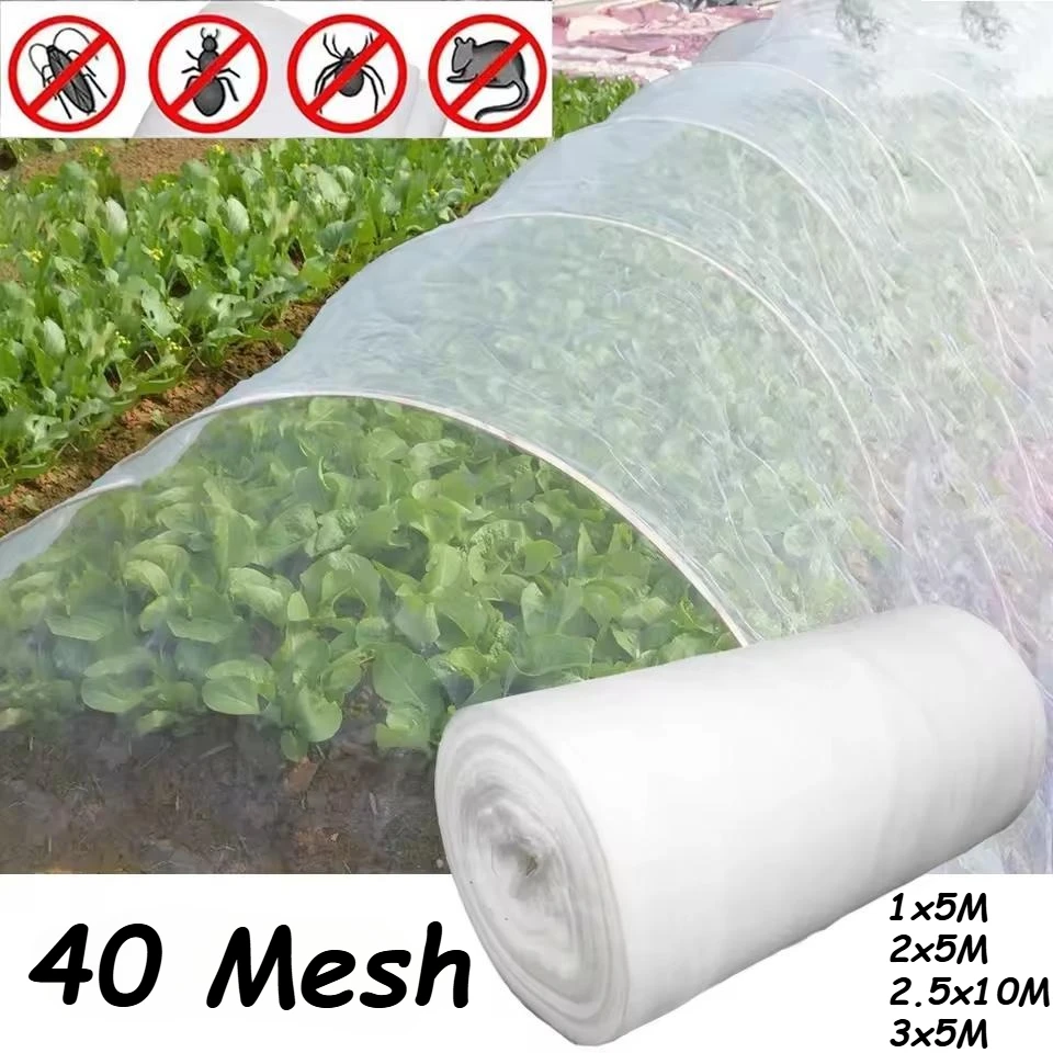 

Garden Insect Netting Mesh Plant Protection Cover for Vegetables Fruits Flowers Anti-Bug Barrier Net for Greenhouse Patio Yard