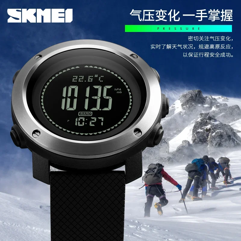 SKMEI 1427 Moda Militare Impermeabile Orologio Digitale Da Uomo Elettronico Orologio Da Polso Da Uomo Maschile Sport Bussola Meteo Orologio 1418 Reloj