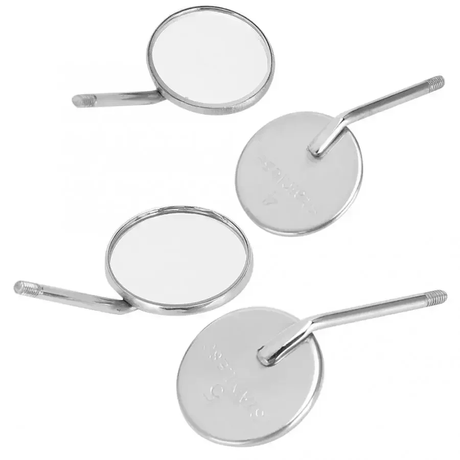 12 pcs Stainless Steel  Mouth Mirror Head  4# 5# Dental Odontoscope Dental Oral Cleaning Accessory