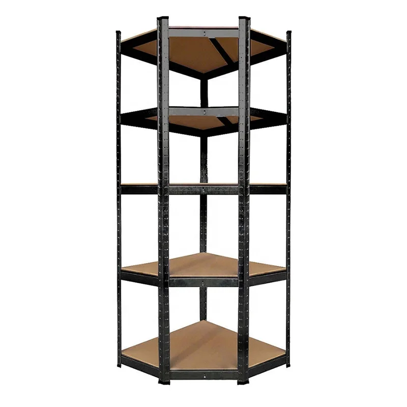 Multifunctional light duty boltless stack rack steel home storage used shelf