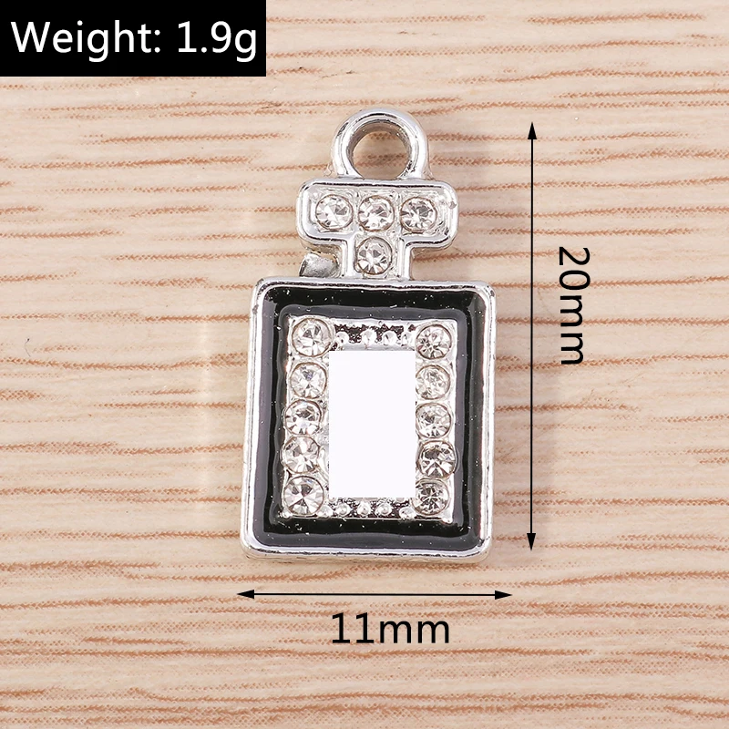Tusember 10 Stück zufällig gemischte Emaille-Anhänger mit Schleifenmotiv für Taschen und Schuhe, für die Schmuckherstellung, Ohrringe, Halsketten, DIY-Armbänder und Zubehör – Detail 15
