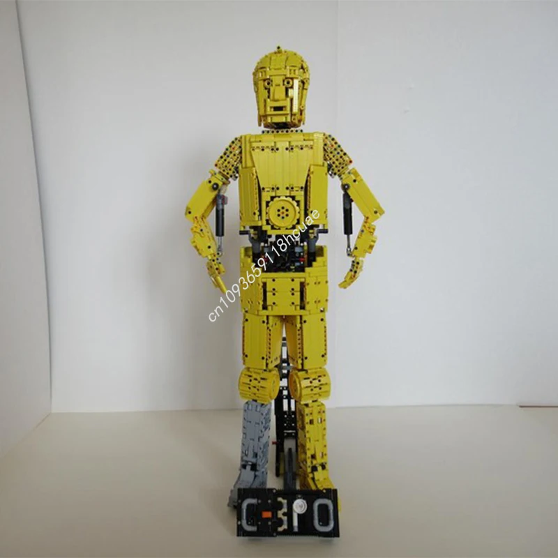 2737 قطعة MOC نموذج B C3PO تكنيك ستار معركة اللبنات الطوب فكرة التعليم الإبداعي اللعب هدايا عيد الميلاد