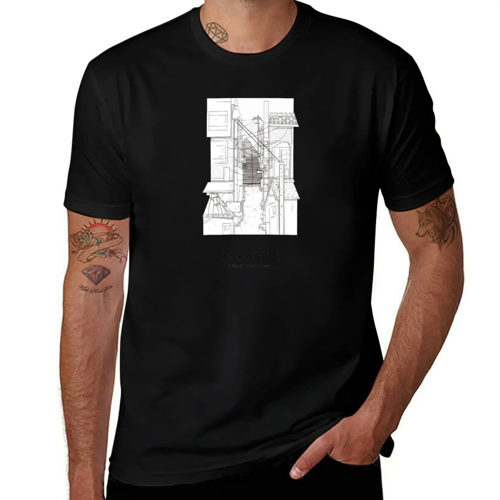 PARASITE // Bong Joon Ho T-Shirt Relaxed Fit Casual Short Sleeve Top T-Shirt