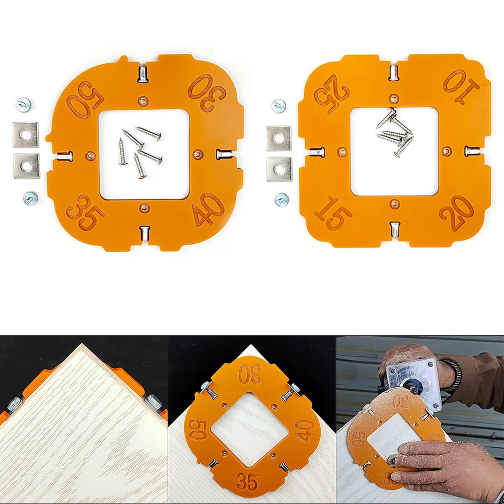 Wood Panel Radiu QuickJig Router Table Bit Jig Corner Template Woodworking Tool Achieve Perfect Rounded Corners