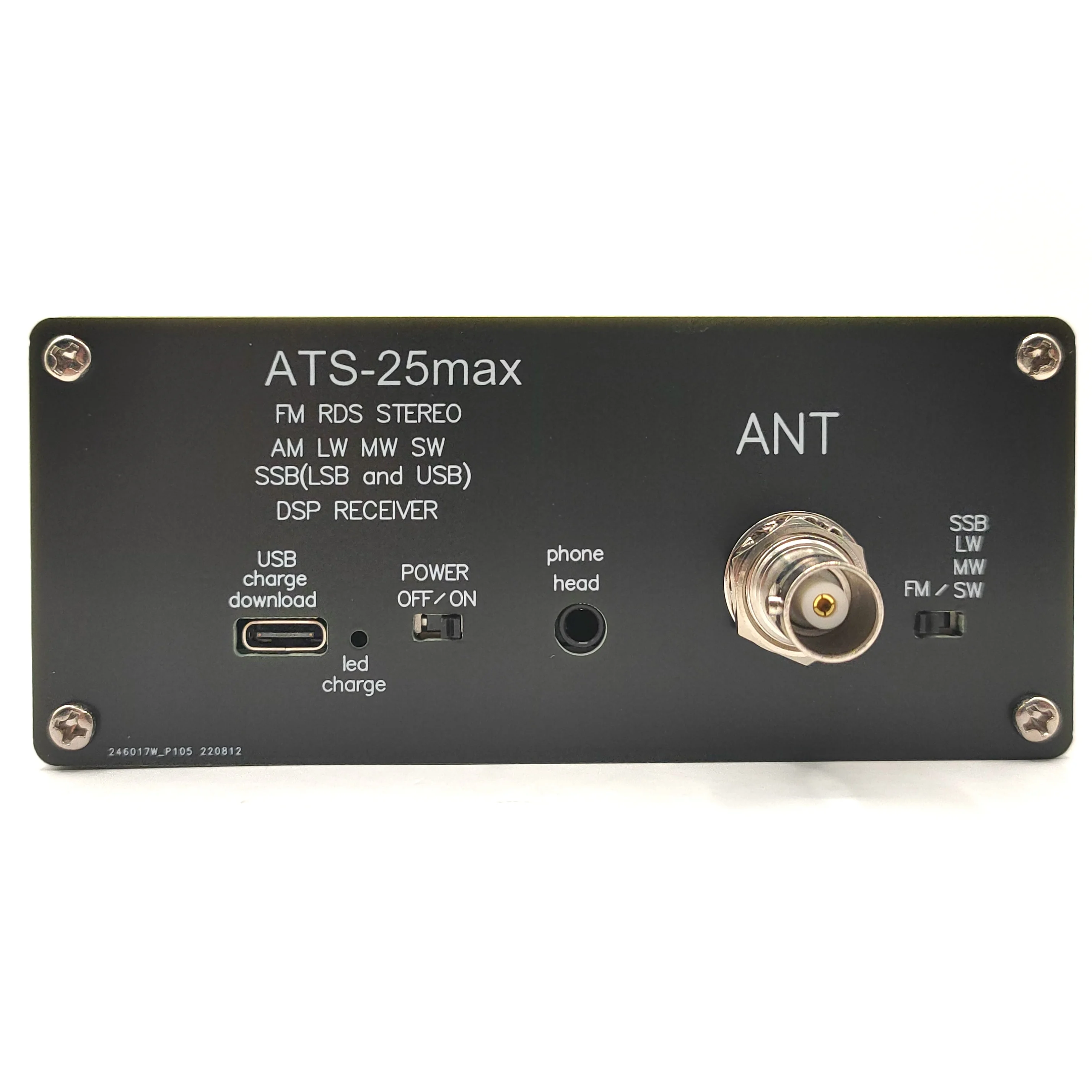 ATS25 Max Si4732 All Band Radio Receiver FM RDS AM LW MW SW SSB DSP Receiver w/ 2.4\