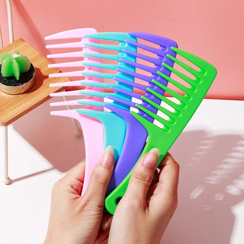 Small Wide-tooth Curly Hair Comb Adult Female Smooth Hair Comb Hairdressing Comb Styling Tool