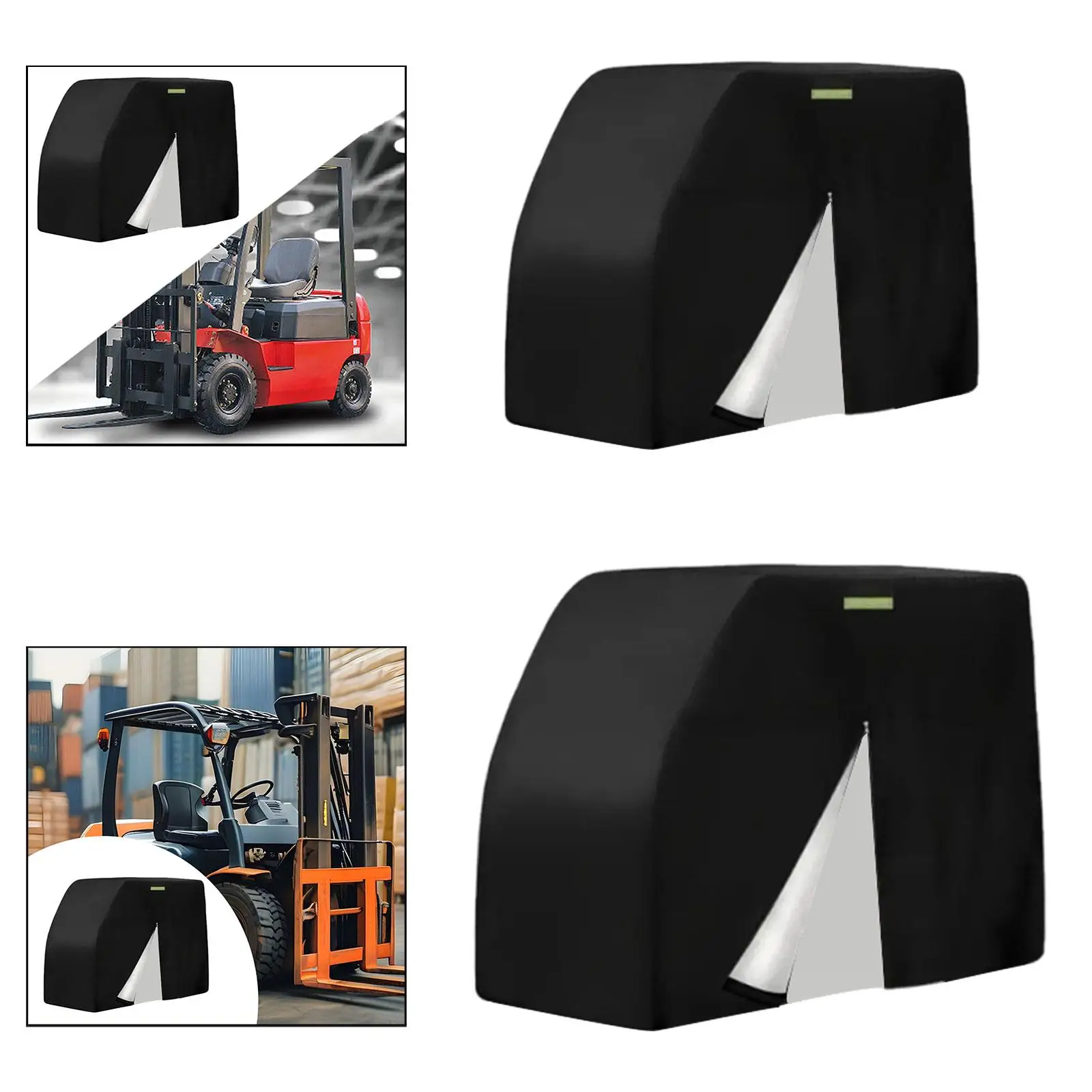 

Forklift Cover Waterproof Protective Unique All Weather Use Multifunctional with Reflective Strips Rain Cover Forklift Organizer