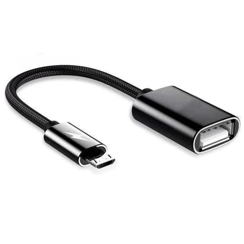 Bequemes und einfaches Carry OTG -Kabel Nylon OTG -Adapter 150 mm für Telefone Tabletten