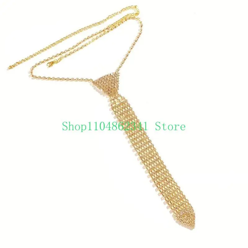 5ASD Lady Necktie Blingbling Full Rhinestons