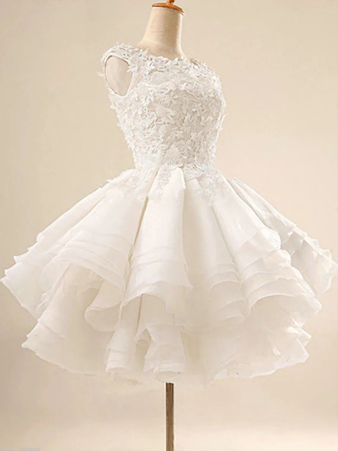 Moda doce a linha cocktail vestido de festa sem mangas colher pescoço tule lantejoulas apliques vestido de baile 2025 personalizado livre